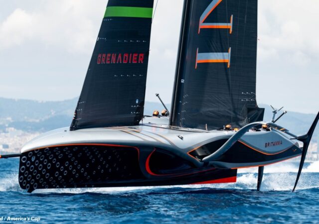 AC75 INEOS Britannia Port Bow