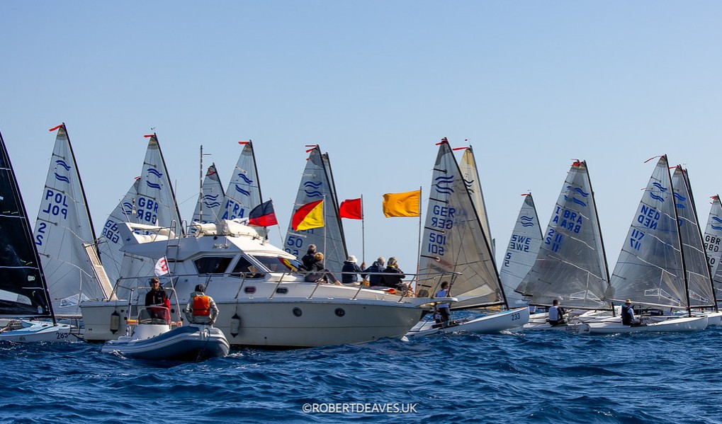 2024 Finn World Masters Fleet Start