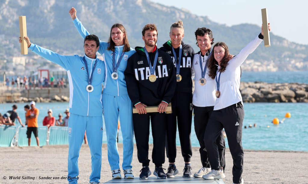 Olympic Nacra 17 Podium