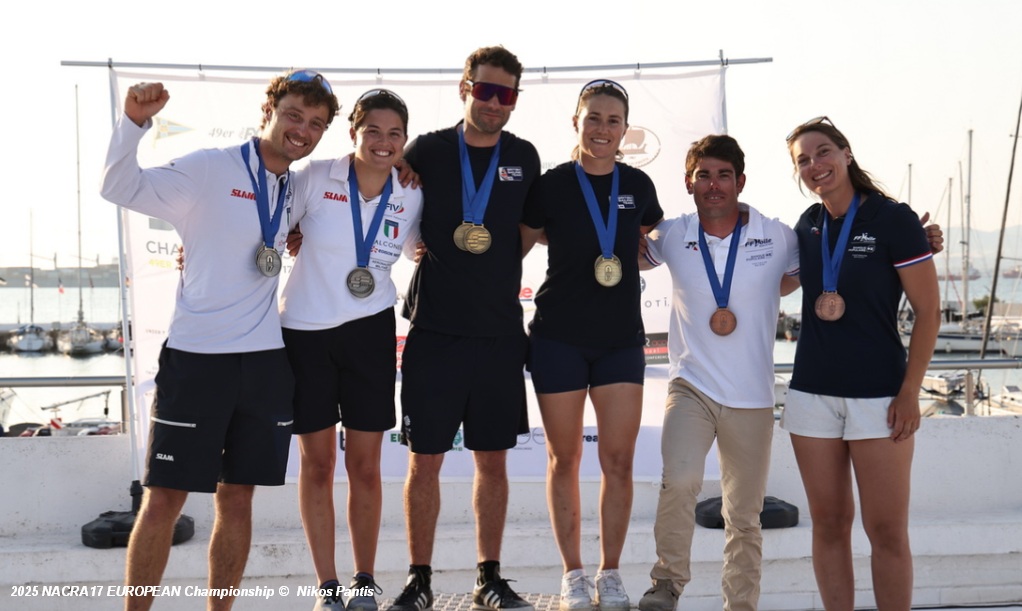 Nacra17 Euros Gimson Burnet Podium