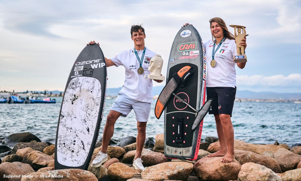 Wingfoil Worlds Winners Ghio FRA Spanu ITA