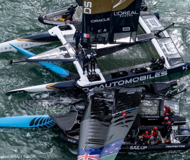 Aftermath of collision Black Foils and DS Automobiles