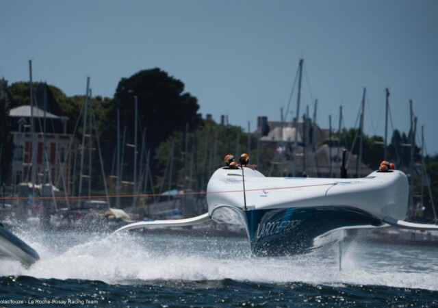 AC75 France Relaunch On Tow
