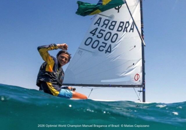 Optimist Worlds Winner Manuel Braganca