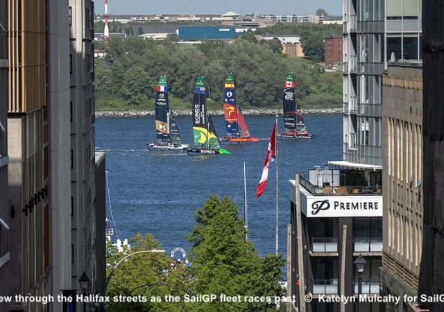 SailGP in street of Halifax, Canada