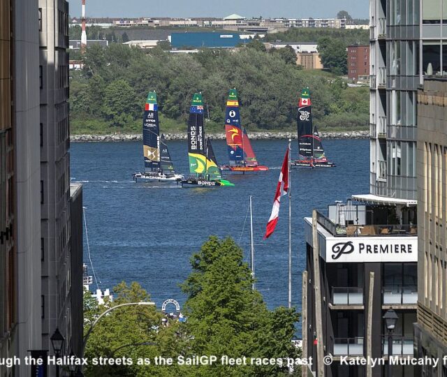 SailGP in street of Halifax, Canada