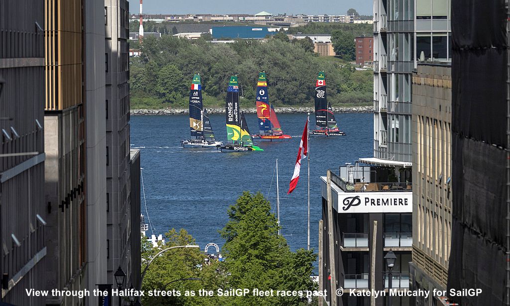 SailGP in street of Halifax, Canada
