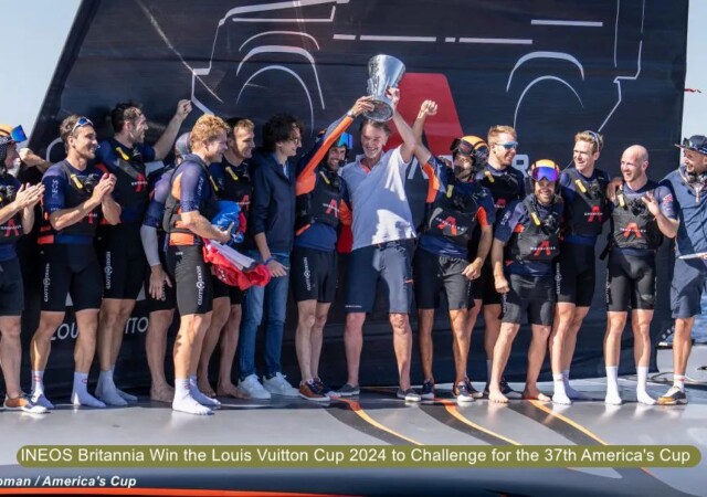 AC37 GBR win Louis Vuitton Cup 2024