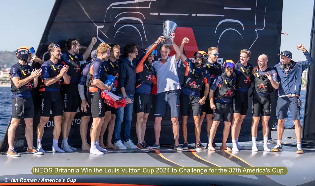 AC37 GBR win Louis Vuitton Cup 2024