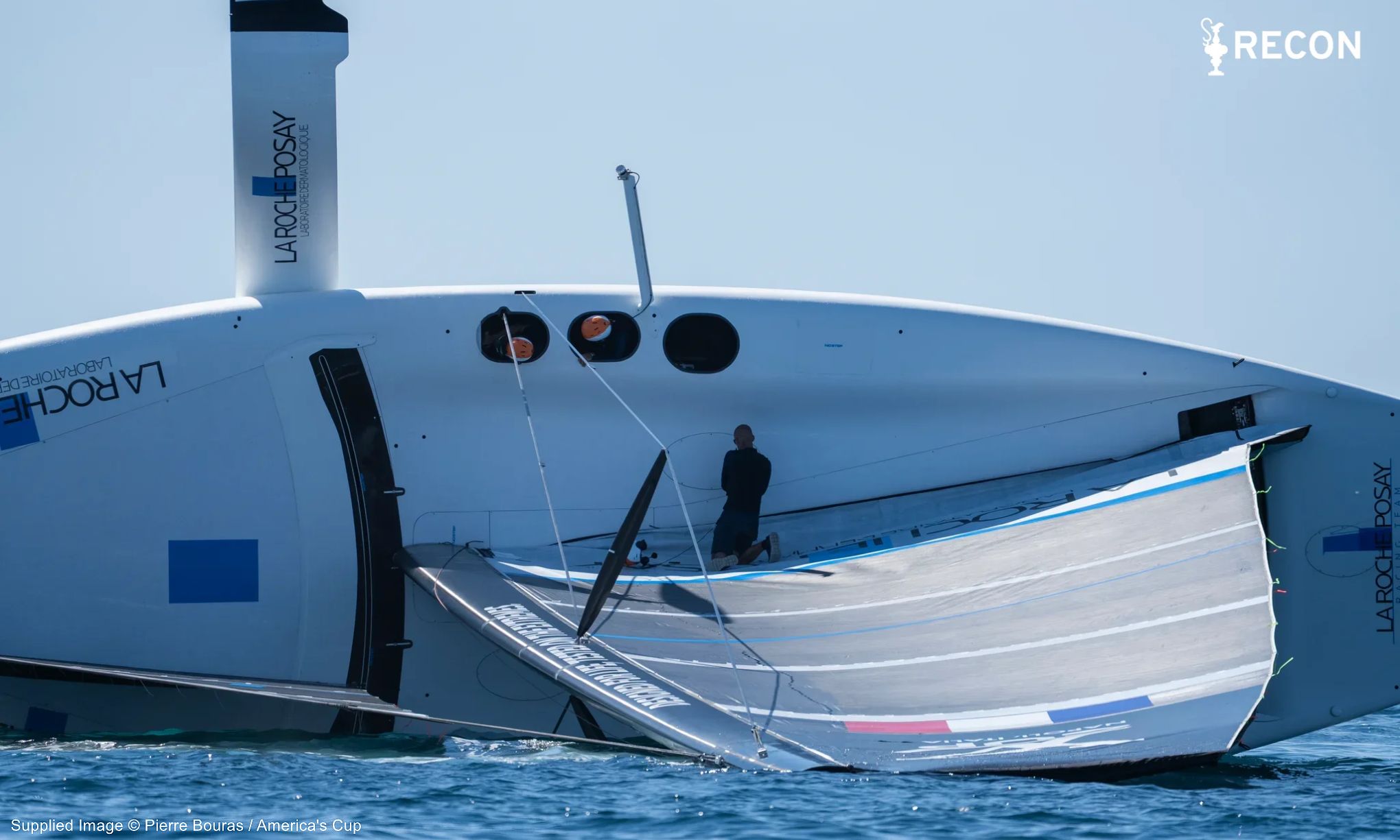 AC38 AC75 FRA Capsize Deck View