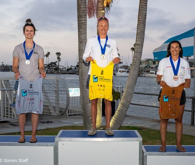 Long Beach Olympic IQFOIL Podium