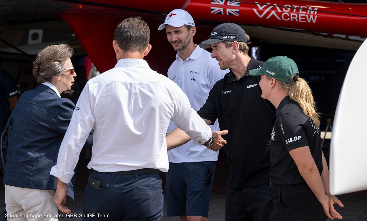 SailGP HRH Visit Greating