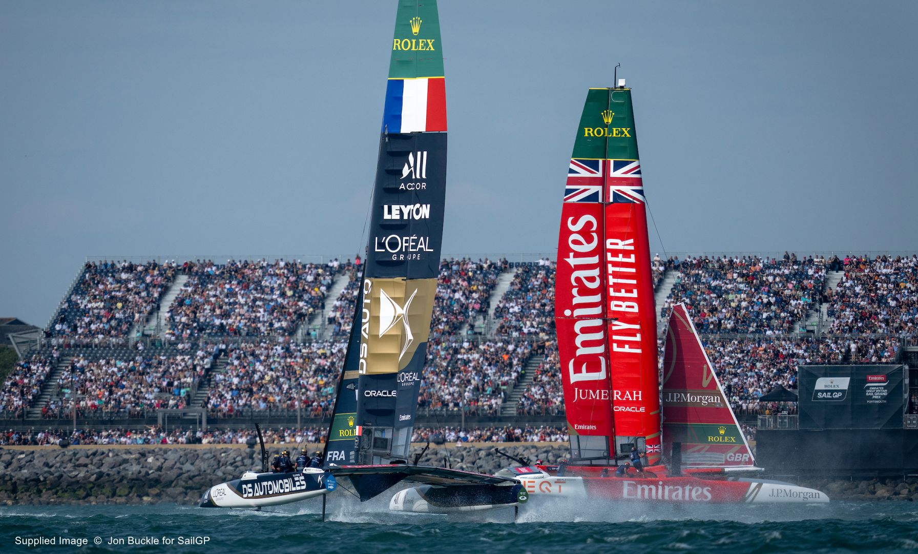 SailGP Portsmouth Stands FRA GBR