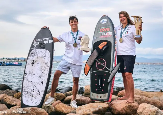 Wingfoil Worlds Winners Ghio FRA Spanu ITA